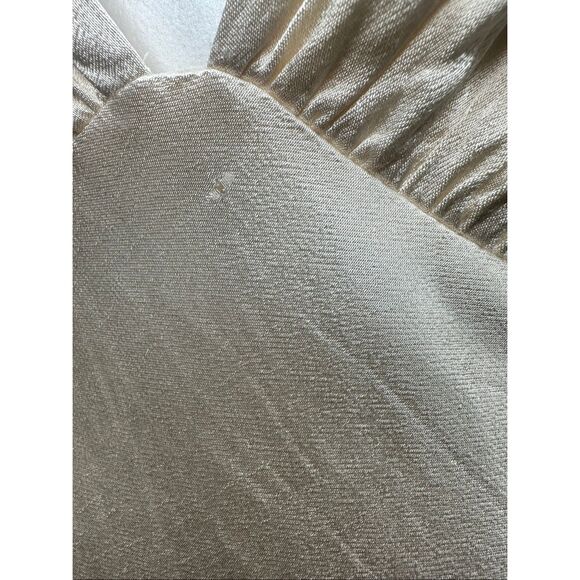 Shona Joy La Lune Plunged Cross Back Midi Dress in Cream US 2 $320 - Picture 10 of 11